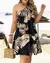 Mini vestido curto sem mangas sem costas para mulheres, pescoço solto, vestido - loja online