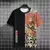 Gato Samurai Japonês, masculino e feminino, camiseta estampada em 3D, moda casu - DAPPER