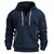 Conjunto de capuz com zíper múltiplo masculino, casaco solto, pulôver esporti - comprar online