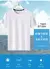 Verão gelo seda camiseta masculina em torno do pescoço de secagem rápida mang - DAPPER