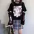 Camiseta feminina E Girl Anime Harajuku com capa de braço, top gráficos kawaii - comprar online