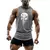 Camisa de corrida com estampa de caveira masculina, ginásio Y2K, colete esporti - DAPPER