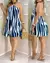 Mini vestido curto sem mangas sem costas para mulheres, pescoço solto, vestido - comprar online