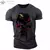 Camiseta masculina com gola em O com impressão 3D, crânios patriótico militar - DAPPER