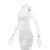 Mini vestido sem costas sem mangas em V feminino, vestido branco, sexy clubwear, - DAPPER