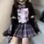 Camiseta feminina E Girl Anime Harajuku com capa de braço, top gráficos kawaii - comprar online
