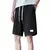 Imagem do Calça curta esportiva de jogging casual masculina, padrão ondulado, monocromá