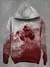 Imagem do Carta sangrenta impressa Hoodie masculino, moletom casual, engraçado, Dia das B