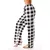 Imagem do Pijama xadrez de Natal feminino, calças largas, moda casual, roupas de moda, ou