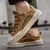 Sapatos masculinos de couro casual, tênis masculino, tênis de plataforma preto na internet