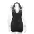 Imagem do Mini vestido sem costas sem mangas em V feminino, vestido branco, sexy clubwear,