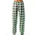 Pijama xadrez de Natal feminino, calças largas, moda casual, roupas de moda, ou - DAPPER