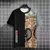 Imagem do Gato Samurai Japonês, masculino e feminino, camiseta estampada em 3D, moda casu
