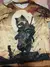 Camiseta masculina estilo japonês Samurai Cat gráfica 3D impressa, camiseta ca - DAPPER