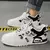 Sapatilhas de skate de couro masculino, sapatos casuais, esportes de corrida ao na internet