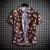 Camisa estampada de manga curta tropical masculina, tops casuais unissex, 14 nú - loja online
