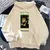 The Weeknd-Pulôver com capuz feminino, moletons japoneses, moletons vintage na internet