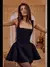Imagem do Vestido feminino com pescoço quadrado vermelho, mini-vestidos finos sem mangas,