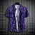 Camisa estampada de manga curta tropical masculina, tops casuais unissex, 14 nú