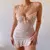 Vestido de camisola floral sexy feminino, saia confortável, casual home, pequen na internet