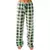 Pijama xadrez de Natal feminino, calças largas, moda casual, roupas de moda, ou
