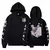Anime hoodie masculino moda moletom quente gráfico impressionante hip hop hoodi - comprar online