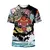 Camiseta de manga curta de Samurai japonês vintage masculina, roupas extragrand na internet