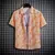 Camisa estampada de manga curta tropical masculina, tops casuais unissex, 14 nú na internet