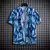 Camisa estampada de manga curta tropical masculina, tops casuais unissex, 14 nú - comprar online