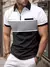 Imagem do Homens Polo Zipper Polo Camisa Polo Sólida Golf Tops Daily Outdoor Tees Busines