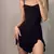 Vestido de suspensão de baile preto vintage feminino, vestidos curtos sem manga - DAPPER