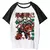 Camiseta Shoto Todoroki feminina, blusa Harajuku, Y2K Anime Vestuário, Menina