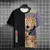 Gato Samurai Japonês, masculino e feminino, camiseta estampada em 3D, moda casu - DAPPER