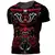 Camiseta de manga curta de Samurai japonês vintage masculina, roupas extragrand na internet