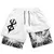Calça curta anime de cintura alta masculina, extragrande, respirável, ginásio - comprar online