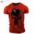Camiseta masculina com gola em O com impressão 3D, crânios patriótico militar - comprar online