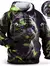 Capuz de manga comprida masculino, moletom com capuz, impressão 3D, bolso front - DAPPER