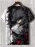 Camiseta masculina estilo japonês Samurai Cat gráfica 3D impressa, camiseta ca - comprar online
