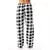 Pijama xadrez de Natal feminino, calças largas, moda casual, roupas de moda, ou - loja online