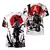 Camiseta de manga curta de Samurai japonês vintage masculina, roupas extragrand na internet