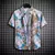 Imagem do Camisa estampada de manga curta tropical masculina, tops casuais unissex, 14 nú
