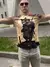 Gato Samurai Japonês, masculino e feminino, camiseta estampada em 3D, moda casu na internet