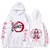 Anime hoodie masculino moda moletom quente gráfico impressionante hip hop hoodi - loja online