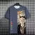 Gato Samurai Japonês, masculino e feminino, camiseta estampada em 3D, moda casu - comprar online