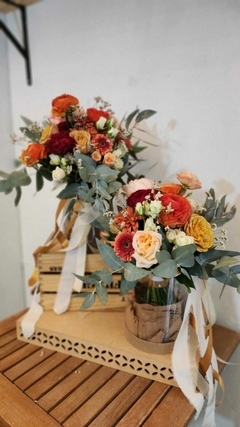 Ramos de Novia otoñales - Dúo de Ramos, para altar y para aventar - comprar en línea