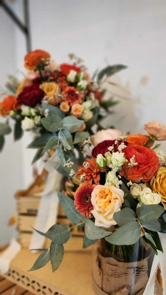 Ramos de Novia otoñales - Dúo de Ramos, para altar y para aventar