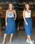 Saia Jeans Midi Envelope - FARM - comprar online