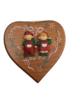 Alhajero Corazón Con Espejo División Interior Little Love - comprar online