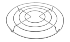 Posa Fuente Pava Asaderas Moldes Tortas Cromado 22cm