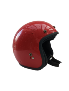 Casco Abierto Dot Retro Red Urbano - comprar online
